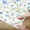 RoomMates Flower Market Blue Peel and Stick 1pc Wallpaper - image 2 of 4