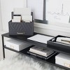 Blu Monaco Wooden Mail Organizer for Home and Desk - 3 Tier with Small Label Holders - Hold Letter Size File Folders - 4 of 4