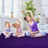 Large Yoga Mat 6' x 4' x 8 mm Thick Workout Mats for Home Gym Flooring Purple - 2 of 4