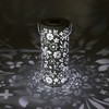 Allsop Solar Lantern 12" Bloom Outdoor Punched Metal LED Luminaria - 2 of 4