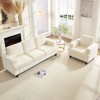 Mjkone 82" Width 2 Piece Living Room Sofa Set, 3 Seat Sofa with Armchair, Modular Sectional Couch Furniture Sets - 2 of 4