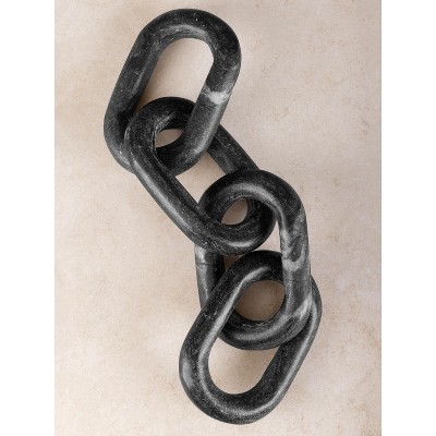 Eternity Black Marble Links Decorative Chain