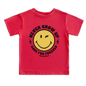 The Juniper Shop SmileyWorld Never Grow Up Toddler Short Sleeve Tee - 1 of 4