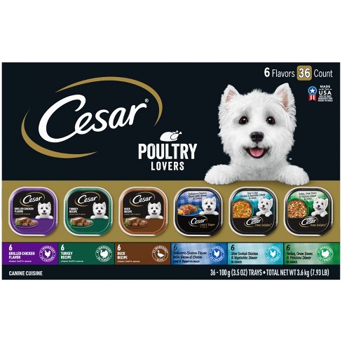 Cesar Poultry Lovers With Chicken Turkey And Duck Flavor Adult