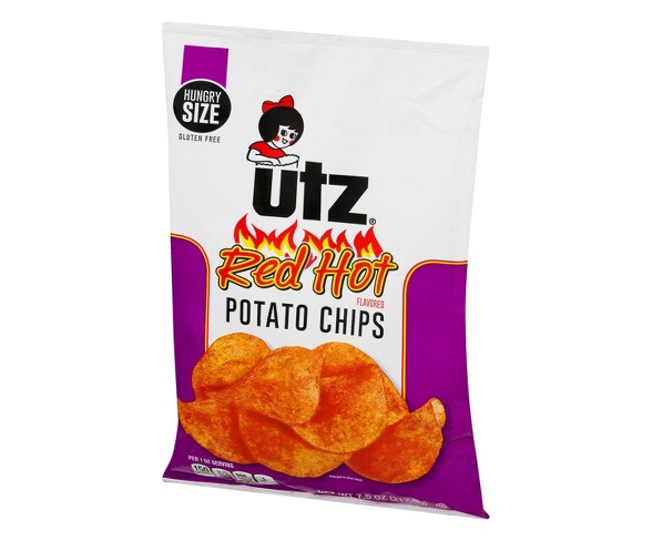 Utz Red Hot Potato Chips - 7.5oz