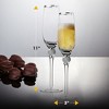 Berkware Crystal Champagne Flutes with Dazzling Rhinestone Design and Elegant Tone Rim -  9oz - 4 of 4