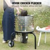 VEVOR Chicken Plucker Machine, Feather Plucker with 20-inch Stainless Steel Drum, Defeathering Equipment with 108 Soft Fingers, 500W High Power - 3 of 4
