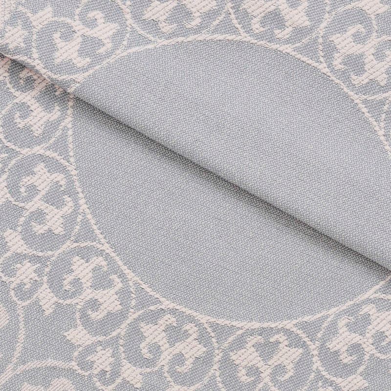 Lightweight Cotton Blend Oversized Jacquard Boho Floral Scroll Bedspread Set by Blue Nile Mills, 3 of 6