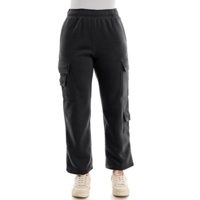 Derek Heart Womens High Rise Wide Leg Multi Pocket Cargo Pants