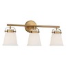 Savoy House Kaden 3 - Light Vanity in  Warm Brass - 4 of 4