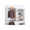 HomeStock Devi Series 31.5–94.5in. W  Modular Closet System Wall Mount Double Hanging Rods 4-Shelf Wood Closet System - 2 of 4