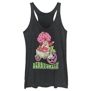 Women's Strawberry Shortcake Berry on a Cart Racerback Tank Top - 1 of 4