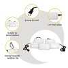 2-Pack 7500 Lumen LED Linkable 50ft String Light with 5 Adjustable Light Heads - 4 of 4