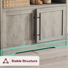 62.5" Tall Bakers Rack – Compact Microwave Oven Stand with Charging Station, Cabinet & Open Shelves - 4 of 4