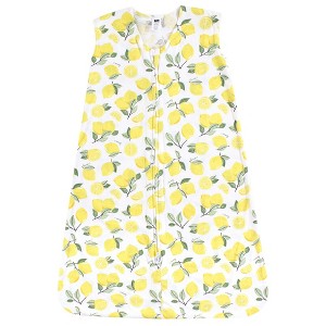 Hudson Baby Infant Girl Cotton Sleeveless Wearable Sleeping Bag, Sack, Blanket, Lemon - 1 of 1