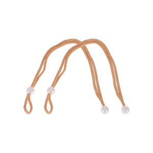 Unique Bargains Faux Pearl Curtain Tie Polyester 2 Pcs - 1 of 4