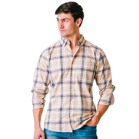 plaid cotton poplin shirt