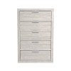 Galano Harlowin 5-Drawer Chest of Drawers (46.4 in. × 16.2 in. × 30.7 in.) in Dusty Gray Oak, Knotty Oak, Dark Gray Oak - 2 of 4