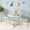 Whizmax Round Kitchen Chairs for 2 Modern Dining Room Table Set for Small Space - 4 of 4