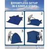 Portable Pop-Up Ice Fishing Tent, Spacious 3 to 4 Person Ice Fishing Shelter, Insulated Hub Shelter Includes 6 Anchors, Ropes & Carry Bag - 3 of 4