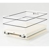 Vertical Spice Cabinet Mounted Storage Drawer Organizer with a Full Extension Slide and Elastic Flex Sides for Large Jars and Containers, Cream - 3 of 4