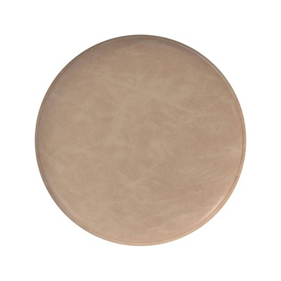 Round Upholstered Ottoman - HomePop
