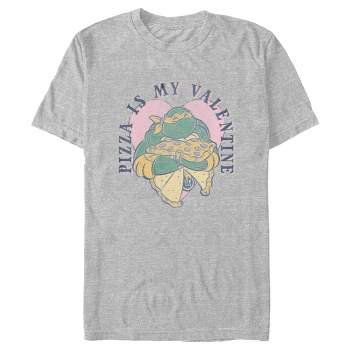 Boy's Teenage Mutant Ninja Turtles Michaelangelo Pizza is My Valentine T-Shirt