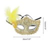 Unique Bargains Princess Feather Half Face Party Mask 1 Pc - 2 of 4