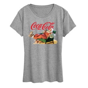 Women's - Coca-Cola - Santa Coke Short Sleeve Graphic T-Shirt - 1 of 4