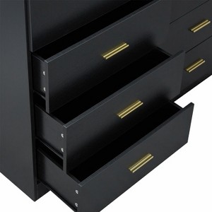 Okak Modern 8/9-Drawer Dresser with Gold Handles, Wide Bedroom Storage Chest for Living Room - 1 of 4