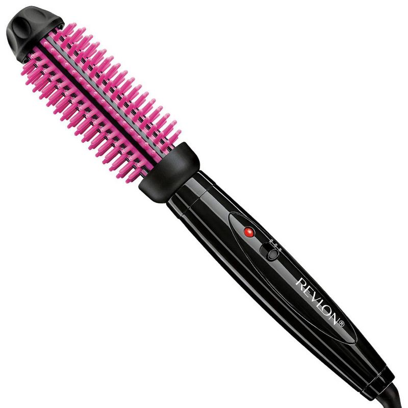 Revlon Pro Collection Heated Silicone Bristle Curl Brush Black - 1&#34;, 1 of 8