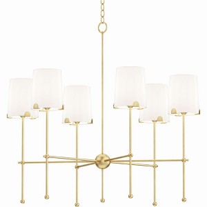 Maxim Lighting Huntington 6 - Light Chandelier in  Satin Brass - 1 of 4