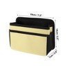 Unique Bargains Car Trash Can Hanging Car Door Back Seats Fabric Trash Bin Beige 1 Pcs - 4 of 4