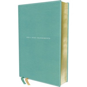 Nbla, Santa Biblia, AMA a Dios Grandemente, Interior a Cuatro Colores, Leathersoft, Turquesa, Comfort Print - (Leather Bound) - 1 of 1