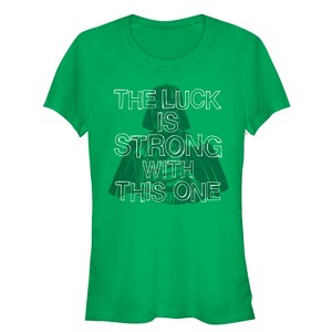 Juniors Womens Star Wars Luck is Strong With This One T-Shirt - 1 of 3