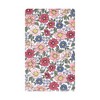 Hudson Baby Infant Girl Cotton Flannel Burp Cloths, Pink Blue Pretty Floral 10 Pack, One Size - 3 of 4