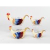 Kevins Gift Shoppe Ceramic Rooster Measuring Cup Set Of 4 - image 4 of 4