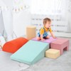 6 Pieces Soft Play Climbing for Toddlers – Indoor Foam Climber Playset for Crawling, Sliding & Active Play - 2 of 4