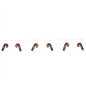 Candy Cane Ekkolight Garland 68"L - 1 of 4