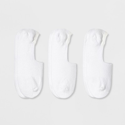  Men's 3pk Liner Socks - Goodfellow & Co™ White 6-12 