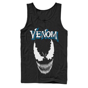 Men's Marvel Venom Face Logo Tank Top - 1 of 4