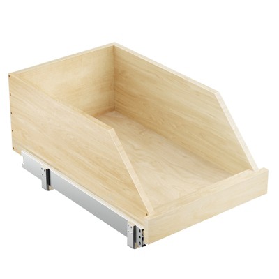 HANPURE Pull Out Cabinet Organizer 13½' W x 21' D, Hard Close Wood Slide Out Shelves, Full Extension Rail Slides for Kitchen Pantry