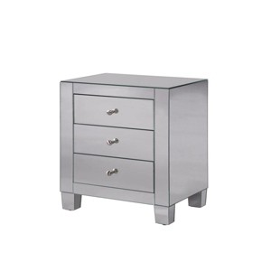 Elegant Lighting 3 Drawers Cabinet 17-3/4 in. x 13 in. x 25 in. in Clear Mirror - 1 of 4