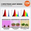 VEVOR Plant Stand with Grow Light, 4-Tier Plant Shelf with 45W Full Spectrum Grow Light, 3 Mode Plant Light with Timer and Wheel, Black - 3 of 4