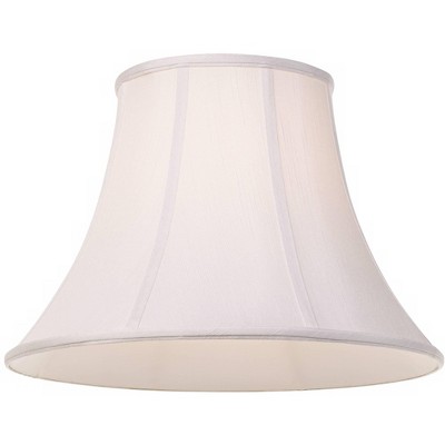White Large Bell Lamp Shade with Brass Fitting