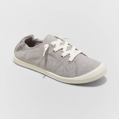 gray canvas sneakers