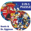 Spin Flip Puzzle: Sonic & Dr. Eggman -2-In-1: Double-Sided Puzzle,8+ - 2 of 4