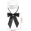 Elerevyo Women's Pre-Tied Solid Color Western Ribbon School Uniform Bow Ties - 2 of 4