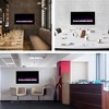 Northwest 42" Electric Fireplace Wall Mounted Led Fire And Ice Flame with Remote: Indoor 42 Inch Heater, Tempered Glass - 3 of 4