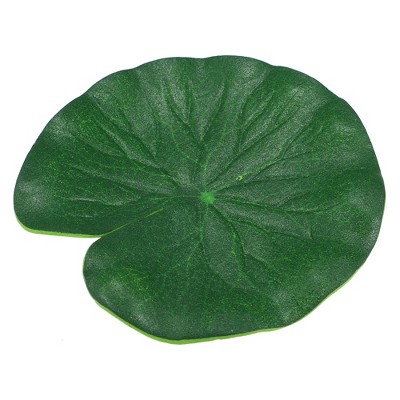 Unique Bargains Artificial Lotus Leaves for Garden Ponds Pool Decoration Green 3.9” 1pcs
